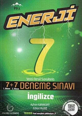 7. Sınıf İngilizce Enerji 7+7 Deneme Sınavı - 1