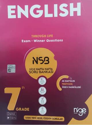 7. Sınıf İngilizce Hafta Hafta Soru Bankası - 1