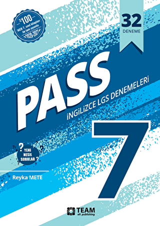 7. Sınıf İngilizce Pass 32 Adet Deneme - 1