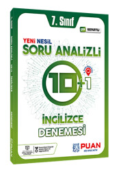 7. Sınıf İngilizce Soru Analizli Deneme - 1