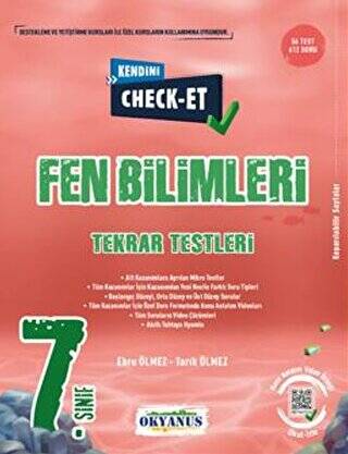 7. Sınıf Kendini Check - Et Fen Bilimleri Tekrar Testleri - 1