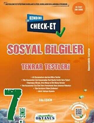 7. Sınıf Kendini Check - Et Sosyal Bilgiler Tekrar Testleri - 1