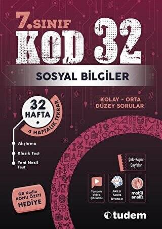 7. Sınıf Kod 32 Sosyal Bilgiler - 1