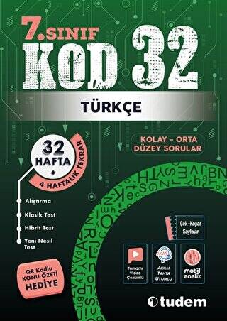 7. Sınıf Kod 32 Türkçe - 1