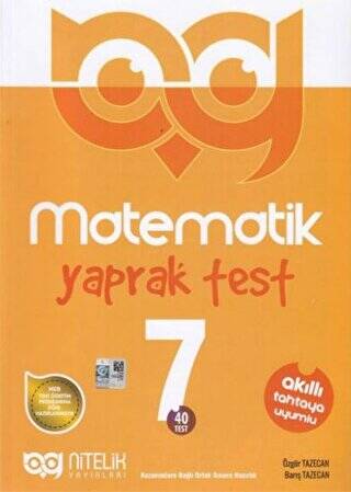 7. Sınıf Matematik 40 Yaprak Test - 1