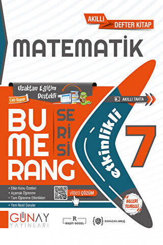 7. Sınıf Matematik Etkinlikli Bumerang Serisi - 1