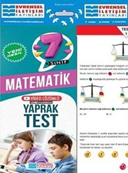 7. Sınıf Matematik Yeni Nesil Video Çözümlü Yaprak Test - 1