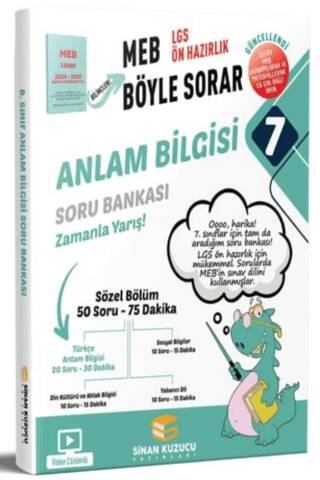 7. Sınıf MEB Böyle Sorar Anlam Bilgisi Soru Bankası - 1