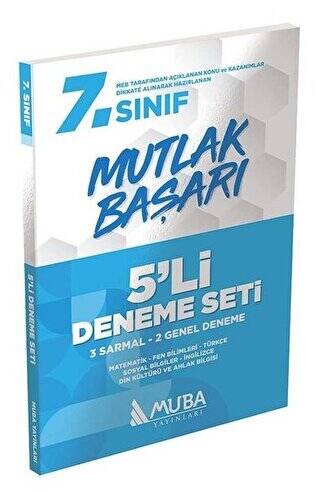 7. Sınıf Mutlak Başarı 5`li Deneme - 1