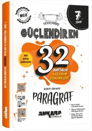 7. Sınıf Paragraf Güçlendiren 32 Haftalık Kazanım Denemeleri - 1