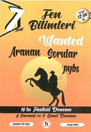 7. Sınıf PYBS Fen Bilimleri Wanted Aranan Sorular 10 lu Fasikül Deneme - 1