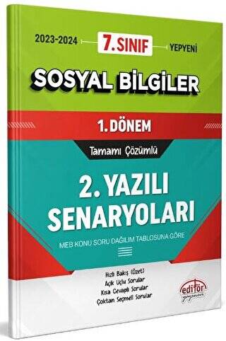 7. Sınıf Sosyal Bilgiler 1. Dönem Ortak Sınavı 2. Yazılı Senaryoları Tamamı Çözümlü - 1