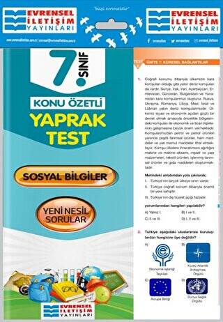 7. Sınıf Sosyal Bilgiler Konu Özetli Yaprak Test - 1