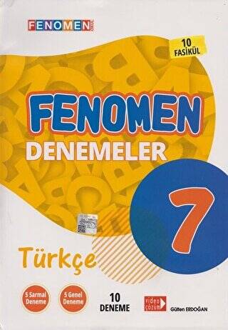 7. Sınıf Türkçe 10 Deneme Fenomen Okul Yayınları - 1