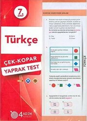 7. Sınıf Türkçe Çek Kopar Yaprak - 1