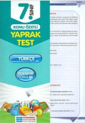 7. Sınıf Türkçe Konu Özetli Yaprak Test - 1