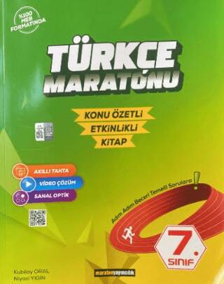 7. Sınıf Türkçe Maratonu Konu Özetli - Etkinlikli Kitap - 1