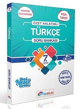 7. Sınıf Türkçe Özet Bilgili Soru Bankası - 1