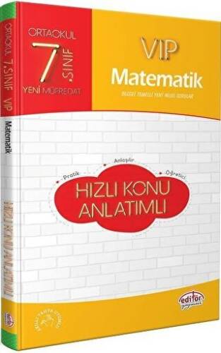 7. Sınıf VIP Matematik Hızlı Konu Anlatımlı - 1