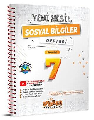 7. Sınıf Yeni Nesil Sosyal Bilgiler Defteri - 1