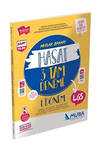 8. Sınıf 1. Dönem LGS Hasat 3 Tam Deneme - 1