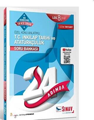 8. Sınıf 24 Adımda T.C. İnkılap Tarihi ve Atatürkçülük Soru Bankası - 1