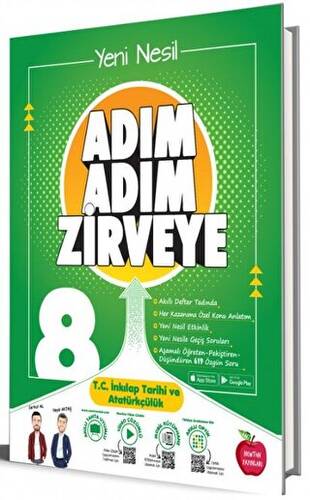 8. Sınıf Adım Adım Zirveye T.C. İnkılap Tarihi ve Atatürkçülük Soru Bankası - 1