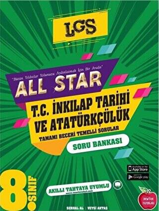 8. Sınıf All Star T.C İnkılap Tarihi ve Atatürkçülük Soru Bankası - 1