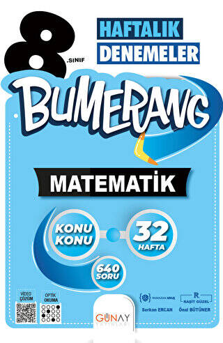 8. Sınıf Bumerang 32 Haftalık Matematik Denemeleri - 1