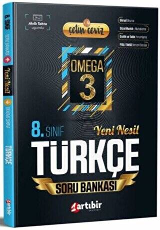 8. Sınıf Çetin Ceviz Omega Türkçe Soru Bankası - 1