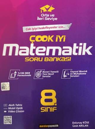 8. Sınıf Çook İyi Matematik Soru Bankası - 1