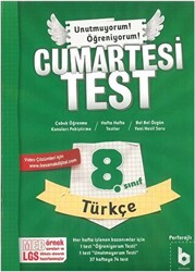 8. Sınıf Cumartesi Test Türkçe - 1