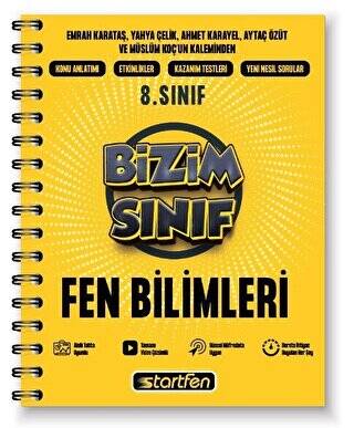 8. Sınıf Fen Bilimleri Bizim Sınıf Defter - 1