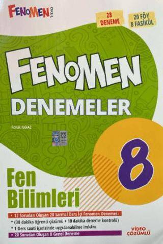 8. Sınıf Fen Bilimleri Fenomen 12 Genel Deneme - 1