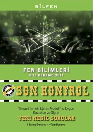 8. Sınıf Fen Bilimleri Son Kontrol 8`li Deneme Seti - 1