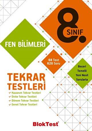 8. Sınıf Fen Bilimleri Tekrar Testleri - 1