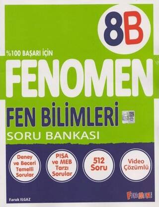 8. Sınıf Fenomen Fen Bilimleri B Soru Bankası Gama Okul Yayınları - 1