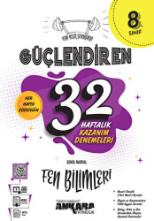 8. Sınıf Güçlendiren 32 Haftalık Fen Bilimleri Kazanım Denemeleri - 1