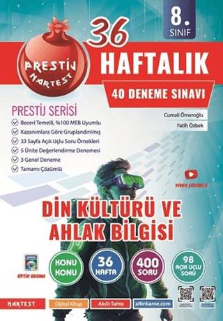 8. Sınıf Haftalık Din Kültürü Ve Ahlak Bilgisi Denemeleri - 1