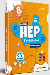 8. Sınıf Haftalık Hep Fen Bilimleri 40 Deneme - 1