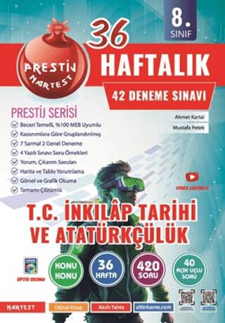 8. Sınıf Haftalık T.C. İnkılap Tarihi ve Atatürkçülük Denemeleri - 1