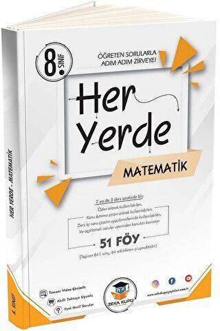 8. Sınıf Her Yerde Matematik 51 Föy Zeka Küpü Yayınları - 1