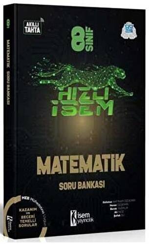 8. Sınıf Hızlı İsem Matematik Soru Bankası - 1