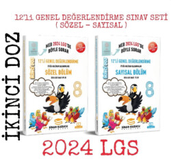 8. Sınıf İkinci Doz 12`li Genel Değerlendirme Sınav Seti Sayısal + Sözel - 1