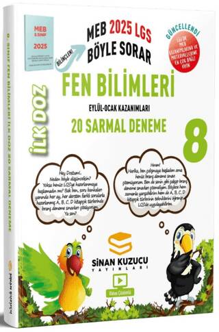 8. Sınıf İlk Doz Fen Bilimleri 20 Sarmal Deneme - 1