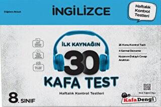 8. Sınıf İngilizce İlk Kaynağın 30 Kafa Test Kafadengi Yayınları - 1