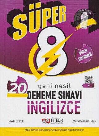 8. Sınıf İngilizce Süper Yeni Nesil 20 Deneme Sınavı - 1