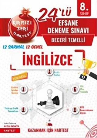 8. Sınıf Kırmızı Nar Efsane İngilizce 24 Deneme Sınavı - 1