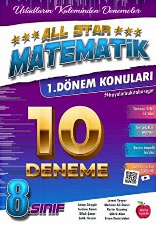 8. Sınıf LGS 1. Dönem Matematik All Star 10 Deneme - 1