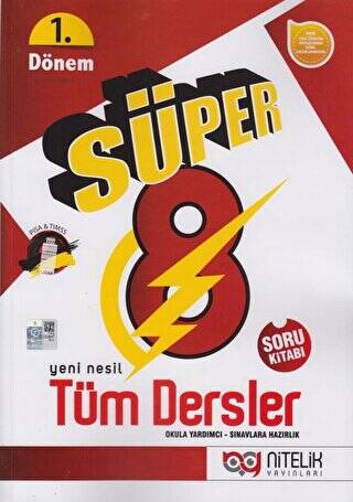 8. Sınıf LGS 1. Dönem Tüm Dersler Süper Soru Kitabı - 1